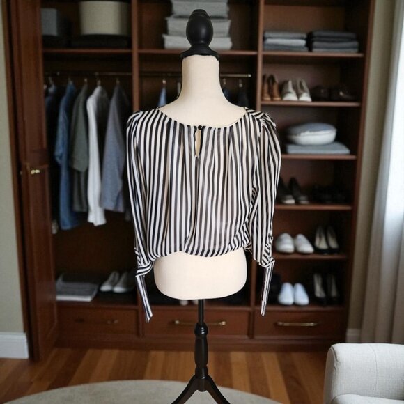 Sheer Striped Blouse – Size S/M - Picture 2 of 4